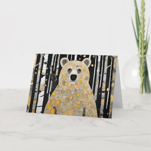 かわいいクマのハグを想って サンキューカード
