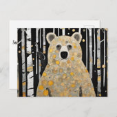 かわいいクマのハグを贈って想いを伝える ポストカード (正面/裏面)