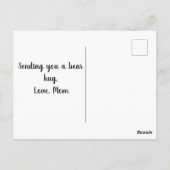 かわいいクマのハグを贈ろう ポストカード (裏面)