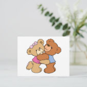 かわいいクマのハグベア ポストカード (スタンド正面)