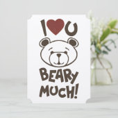 かわいいクマのバレンタイン シーズンカード (スタンド正面)