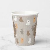 かわいいクマのパターン赤ちゃんシャワー 紙コップ (左)