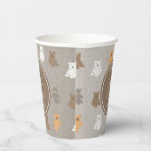 かわいいクマのパターン赤ちゃんシャワー 紙コップ (右)
