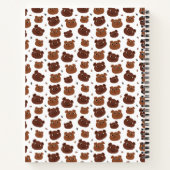 かわいいクマのパターン ノートブック (裏面)