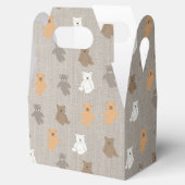 かわいいクマのパターン フェイバーボックス (オープン)