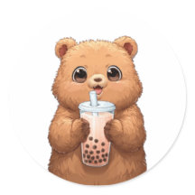かわいいクマのボバ茶 | かわいいタピオカティー アン