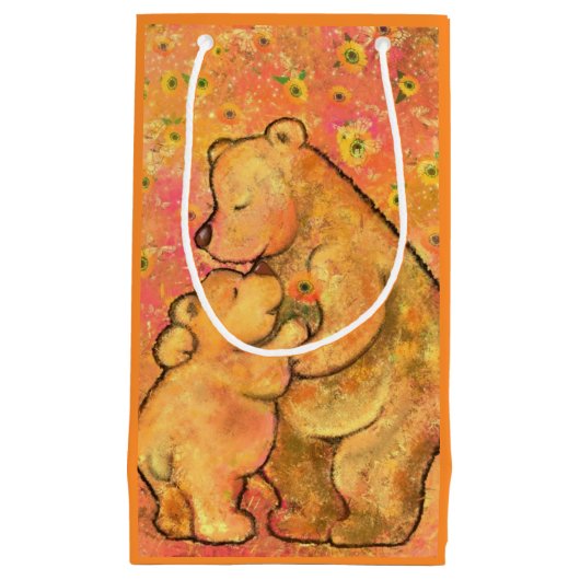 かわいいクマのママ ギフトバッグ (正面)