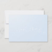 かわいいクマのメッセージ赤ちゃんシャワー サンキューカード (裏面)