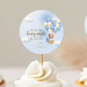 かわいいクマのメッセージ赤ちゃんシャワー フェイバータグ