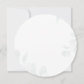 かわいいクマのユーカリカップル赤ちゃんシャワー植物学 招待状 (裏面)