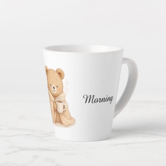 かわいいクマのラテマグ カフェラテマグ (右アングル)