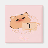 かわいいクマのラブマグネット マグネット (正面)