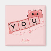 かわいいクマのラブマグネット マグネット (正面)