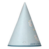 かわいいクマの三番目の誕生日パーティーハット パーティーハット (左)