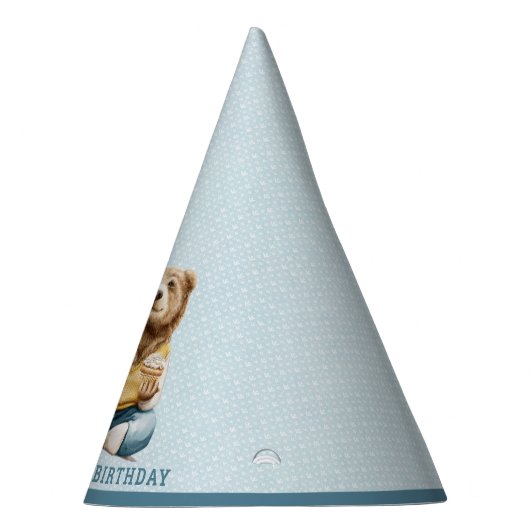 かわいいクマの三番目の誕生日パーティーハット パーティーハット (右)