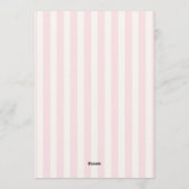 かわいいクマの出産前祝い エレガントなテディベアのベイビーシャワー 招待状 (裏面)