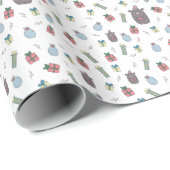 かわいいクマの動物テーマギフト ラッピングペーパー (ロールコーナー)