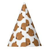 かわいいクマの動物 パーティーハット (裏面)