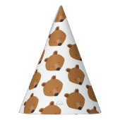 かわいいクマの動物 パーティーハット (左)