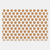 かわいいクマの動物 ラッピングペーパーシート (正面2)