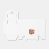 かわいいクマの女の子の赤ちゃんシャワーお気に入りボックス フェイバーボックス (折り畳みなし)