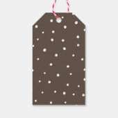 かわいいクマの女の子ベビースシャワーありがとう ギフトタグ (裏面)