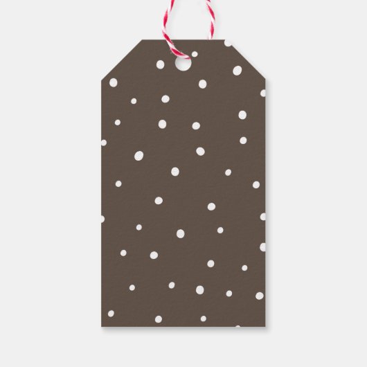 かわいいクマの女の子ベビースシャワーありがとう ギフトタグ (裏面)