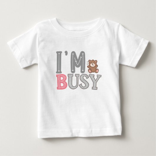 かわいいクマの子供用Tシャツ ベビーTシャツ (正面)