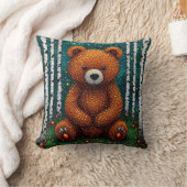 🧸 かわいいクマの子供部屋デコレーションギフト ✨ クッション (ブランケット)