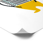 かわいいクマの少年が1日中遊ぶ ポスター (角)