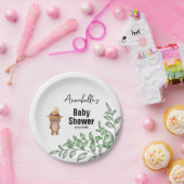 かわいいクマの木の赤ちゃんシャワー ペーパープレート (パーティー)