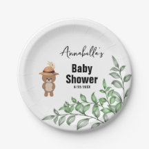 かわいいクマの木の赤ちゃんシャワー