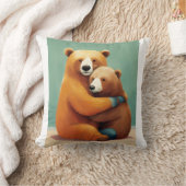 かわいいクマの枕 クッション (ブランケット)