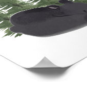 かわいいクマの森の動物の壁アートルームデコール ポスター (角)