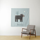 かわいいクマの森パーソナライズされた地 タペストリー (インサイチュ)