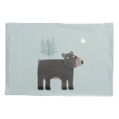 かわいいクマの森 枕カバー (裏面-左)