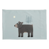 かわいいクマの森 枕カバー (裏面-右)