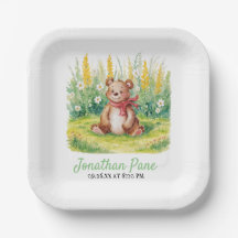 かわいいクマの水の色bearly待ち赤ちゃんシャワー