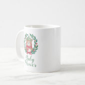 かわいいクマの水彩赤ちゃんシャワー コーヒーマグカップ (正面左)