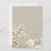 かわいいクマの水色の少年の赤ちゃんシャワーの招待 招待状 (裏面)