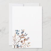 かわいいクマの水色の少年の赤ちゃんシャワーの招待 招待状 (裏面)