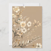 かわいいクマの水色の少年の赤ちゃんシャワーの招待 招待状 (裏面)