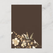 かわいいクマの水色の男の子の赤ちゃんシャワーカード エンクロージャーカード (裏面)