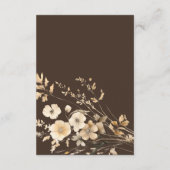 かわいいクマの水色の男の子の赤ちゃんシャワーカード エンクロージャーカード (裏面)