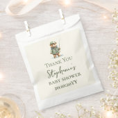 かわいいクマの漁師が赤ちゃんのシャワーを途中にある フェイバーバッグ (クリップ留めされた状態)