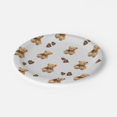 かわいいクマの漫画 ペーパープレート (アングル)