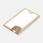 かわいいクマの漫画 ポストイット (アングル)