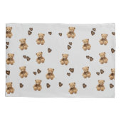 かわいいクマの漫画 枕カバー (裏面)