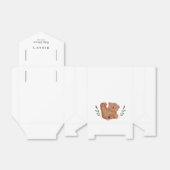 かわいいクマの男の子ベイビーシャワー フェイバーボックス (折り畳みなし)