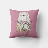 かわいいクマの花装飾用クッション クッション (裏面)